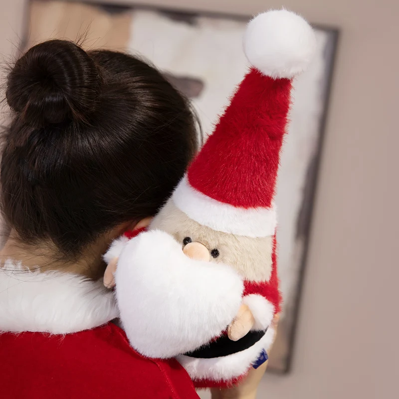 38cm Scandinavian Style Santa Claus Plush Toy Stuffed Soft Father Christmas Doll Christmas Tree Home Decor Kid Xmas Gift