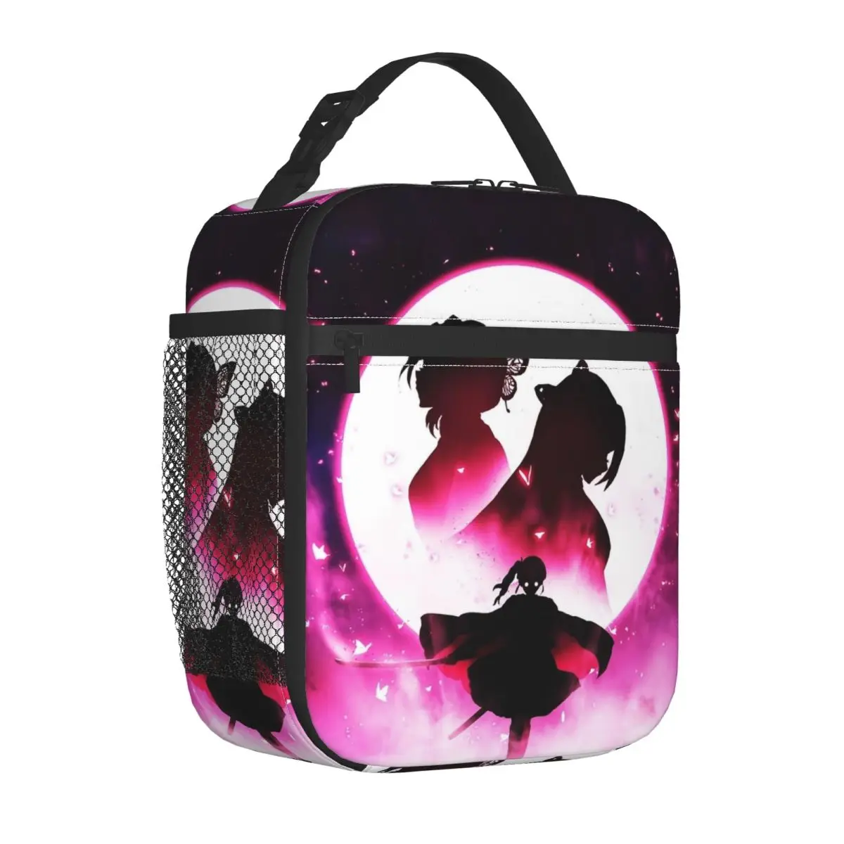 

Изолированные сумки для обеда в стиле аниме «Убийцы демонов», портативная многоразовая термосумка, сумка для обеда, сумка для колледжа, путешествия, сумка Bento