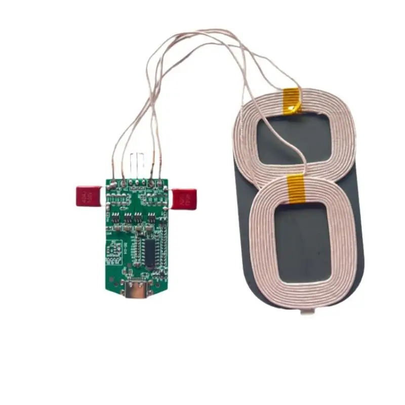 1Pcs Wireless Charging Type-C Interface 15W Dual Coil Wireless Charging Module Wireless Charger PCBA Home Car Equipment - view 5