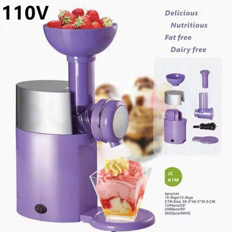 DIY Fruit Ice Cream Machine Dessert Machine Milkshake Machine Electric Ice Cream Machine 110V 220V Sorbet Machine make Popsicle