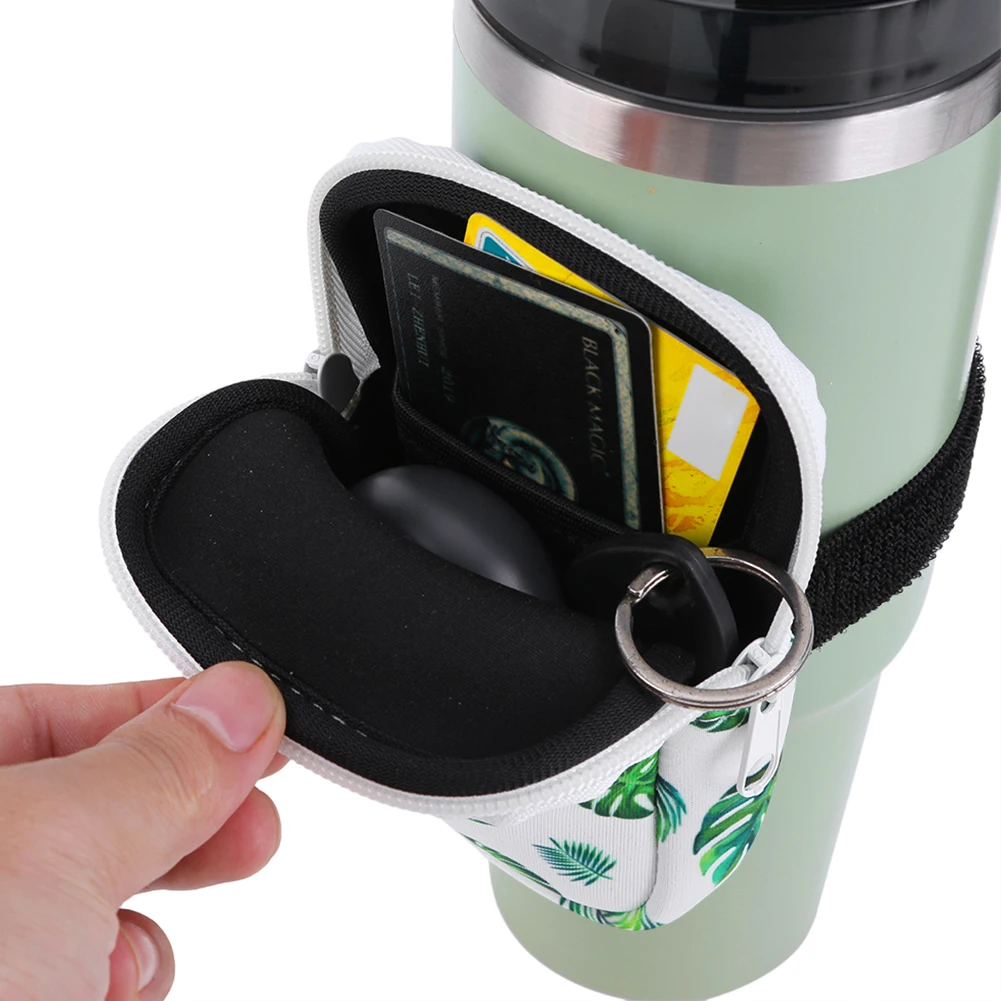 Water Bottle Pouch Printing Handheld Caddy Holder Bag For Stanley Tumblers 20/30/40oz Mugs Portable Storage Bag Gym Accessories