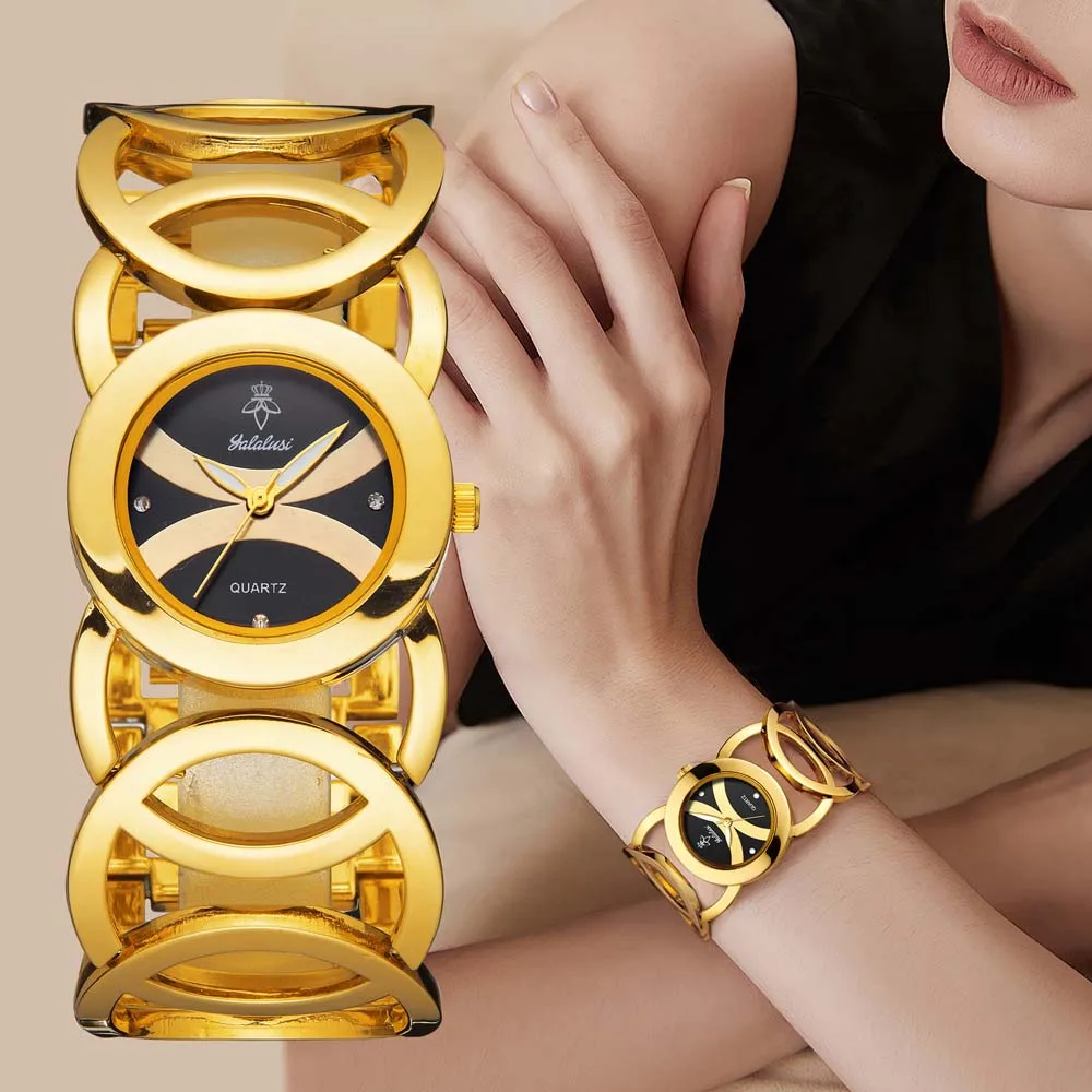 

Yalalusi Luxury Quartz Women's Watch Business-Style Watch Ladies Wristwatch Unique Strap Water-Resistant часы женские наручные