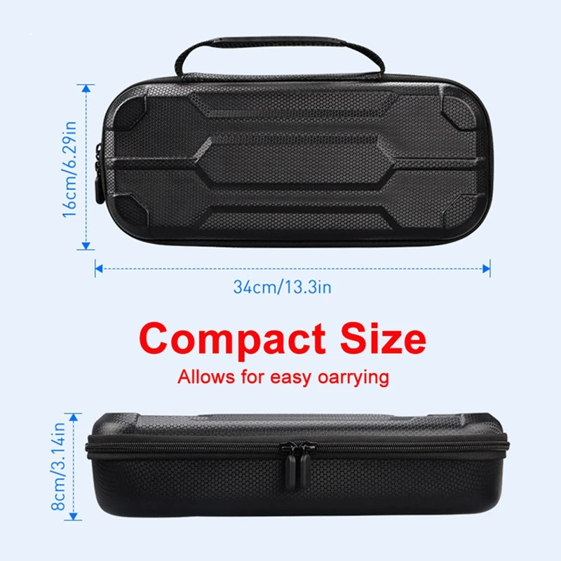 Shockproof Carrying Case For Sony PS5 Playstation Portal Portable Protective Storage Bag With Accessory Compartments