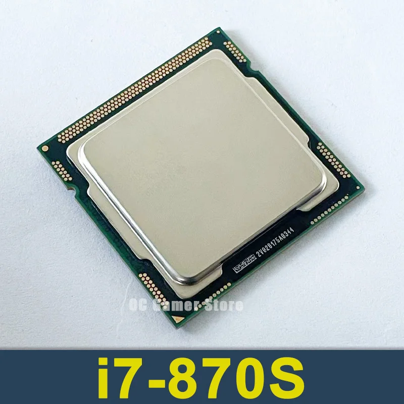 i7 870s 2.66GHz 8M SLBQ7 4-Cores 8-threads 82W desktop processor i7-870s CPU LGA1156