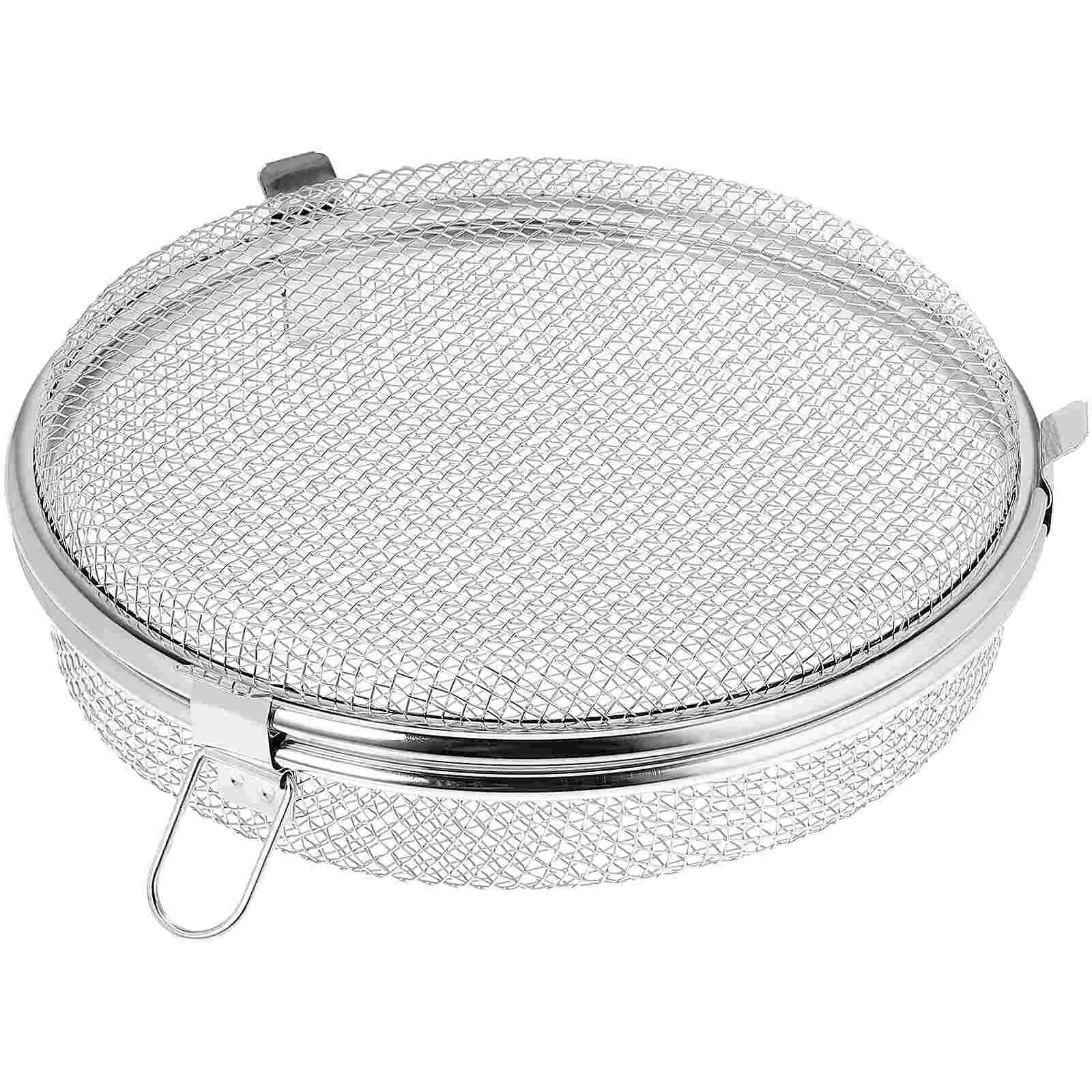 

Round Mesh Box Dishwasher Storage Basket for Small Items Utensil Cutlery Metal Baby Silverware