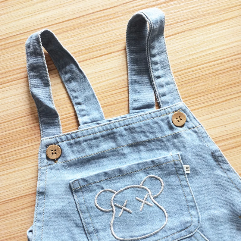 IENENS Boy Girl Overalls Toddler Clothes Child Jumpsuit Infant Denim Dungarees 1 2 3 4 Years Spring Autumn Baby Soft Jeans