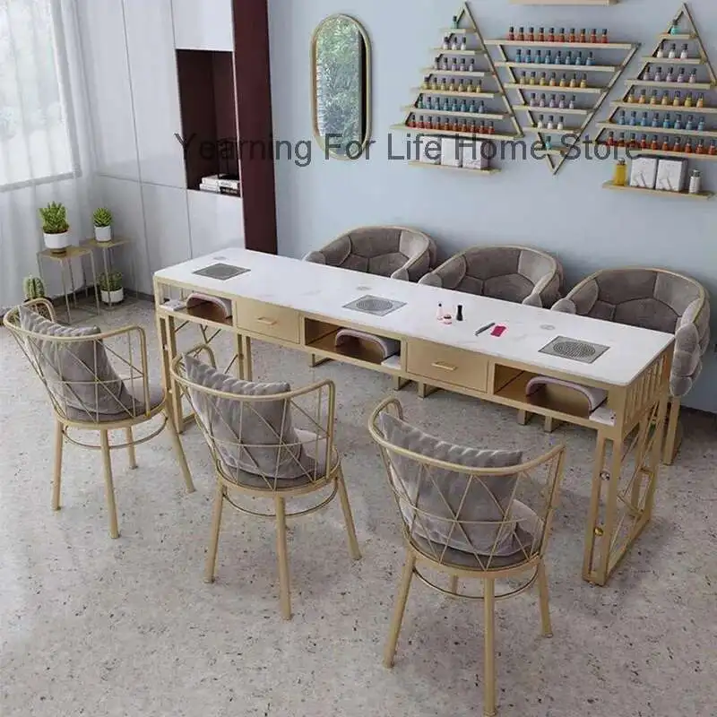 

Tech Desk Nail Table Lamp Light Portable Professionals Nail Table Makeup Organizer Tavolo Unghie Professionale Salon Furniture