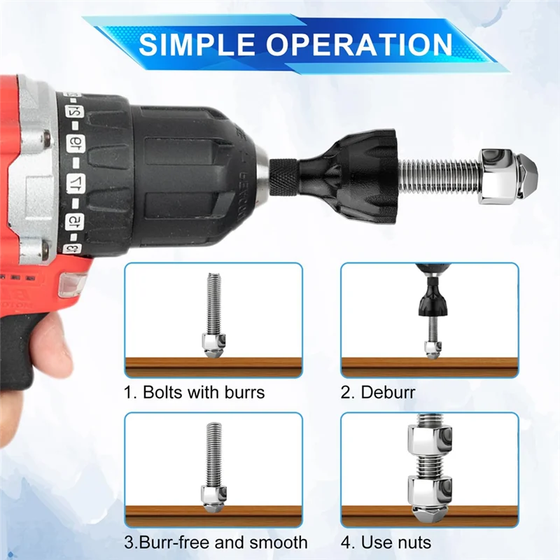 A43F-2Pcs أداة إزالة الأزيز الخارجية، 1/4 بوصة عرافة عرقوب أداة إزالة الأزيز الروتاري إزالة لدغ الشطب مثقاب الخشب