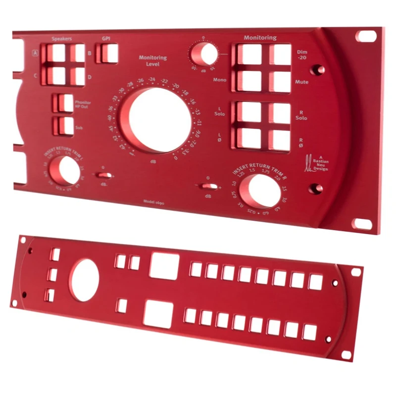 High Precision Custom Anodized Service CNC Machining Aluminium Speaker Panel Plate