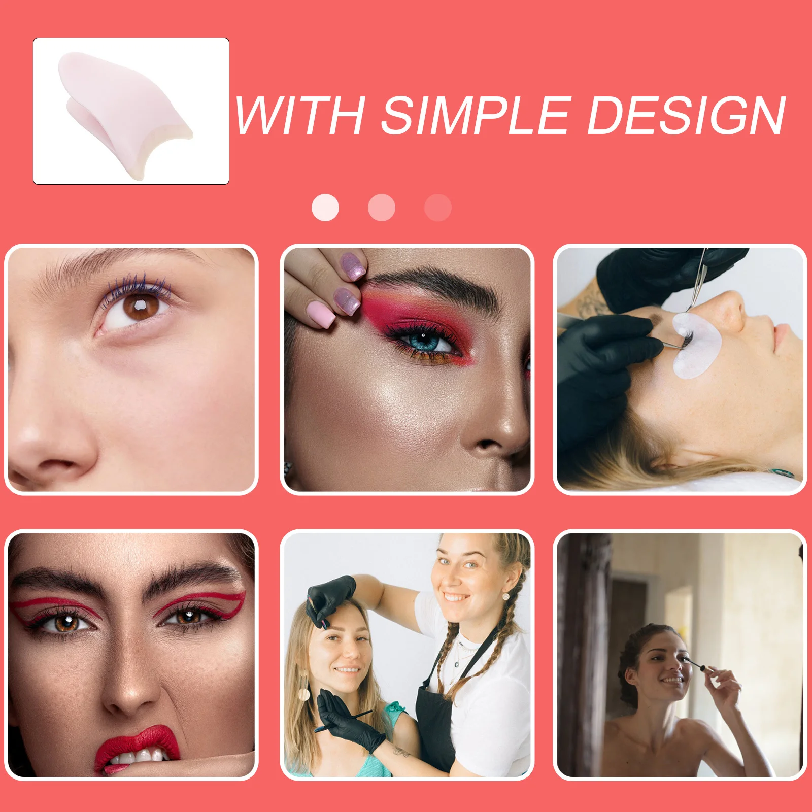 

Tool Silicone False Lashes Clip Multi-Functional Lash Applicator For Women Creative Eyelash Tweezer Practical Eyelashes