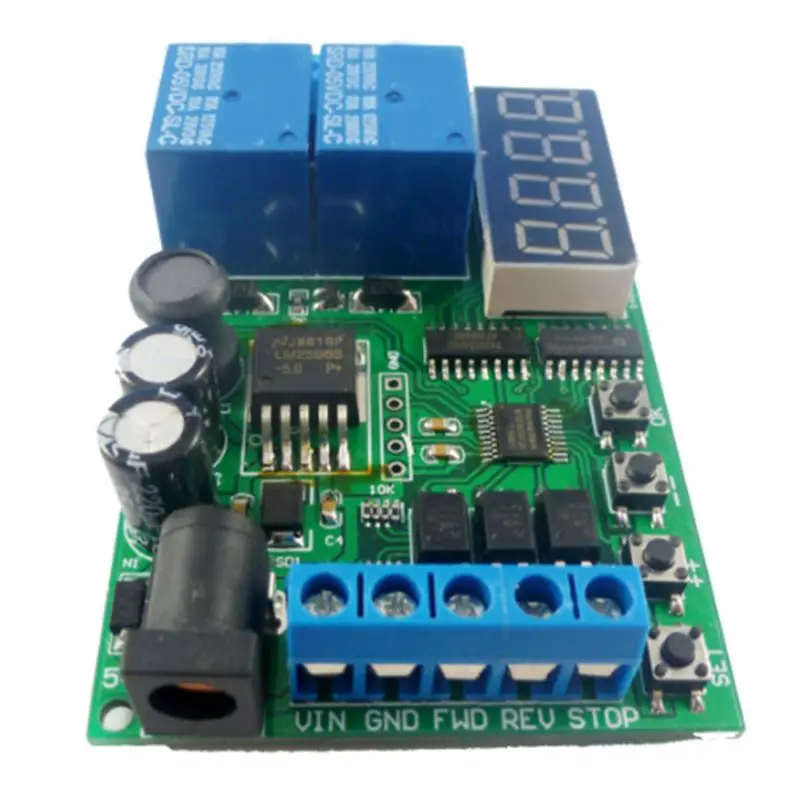 A23F-IO53A02 DC 5-24V Cycle Delay Relay Module 0.1S-999Min Adjustable Time Control Switch Motor Forward Reverse Controller