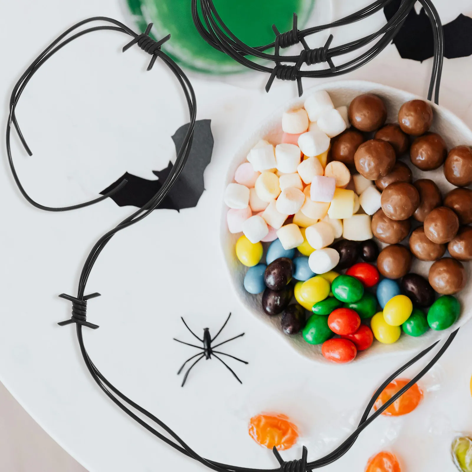 

Simulation Barbed Wires Halloween Prop Terrifying Realistic Lightweight Decoration for Haunted House Party Decor Barbed