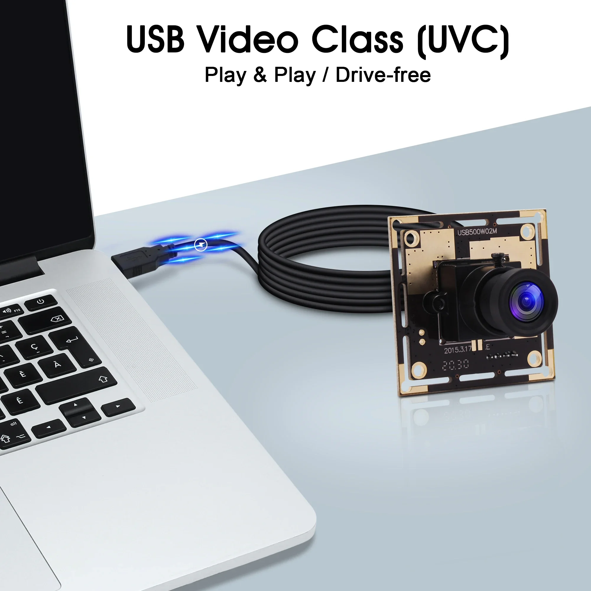 ELP 5MP USB Camera Module 1944P  Wide Angle PC Webcam With 170degree Fisheye Lens For ATM, Kiosk,Vending Machines