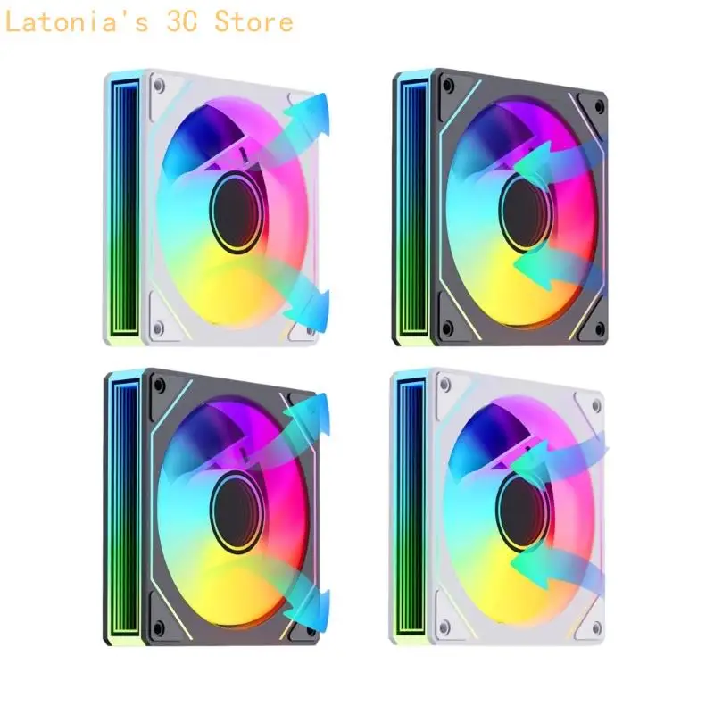 120mm Case Cooling Fan 2 Pack with Hydraulic Bearing for Desktop Use X3UB
