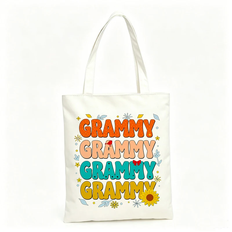 Women's abstract nature graphic canvas tote bag, artistic design for casual daily use