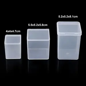 4x4x4 cm Square Small Box PS Transparent Plastic Storage Box Collection Showpiece Box Display Packaging Box AliExpress