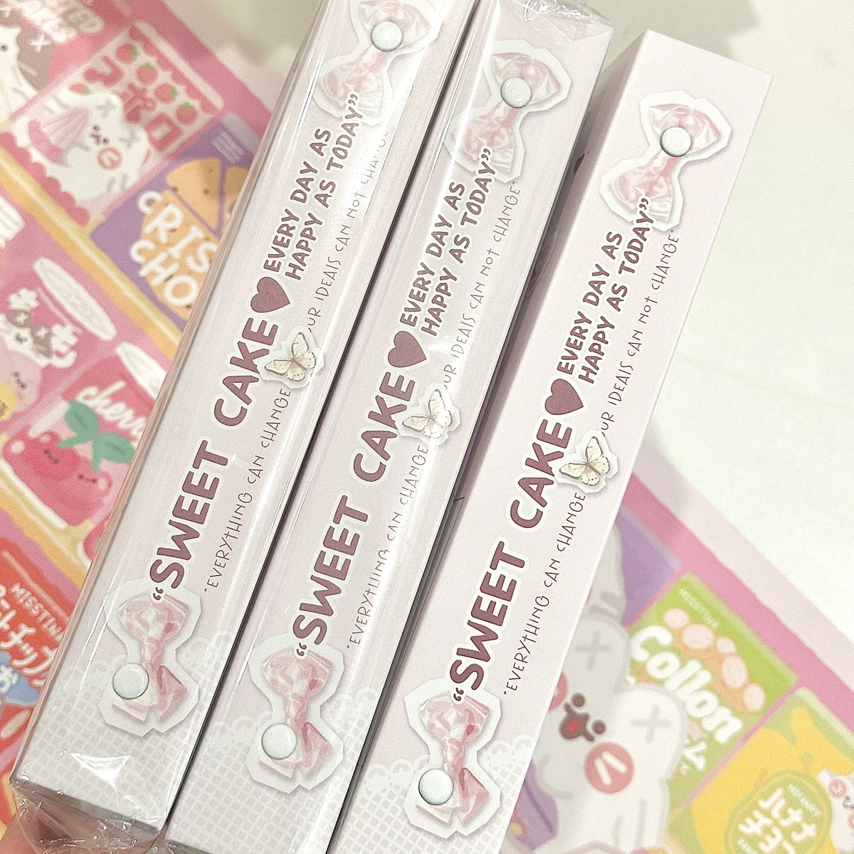 Cute Pink Bow Binder A5 Loose Leaf Photocards Holder Magnetic Kpop Photo Card Collect Book Album Korean 포카 바인더