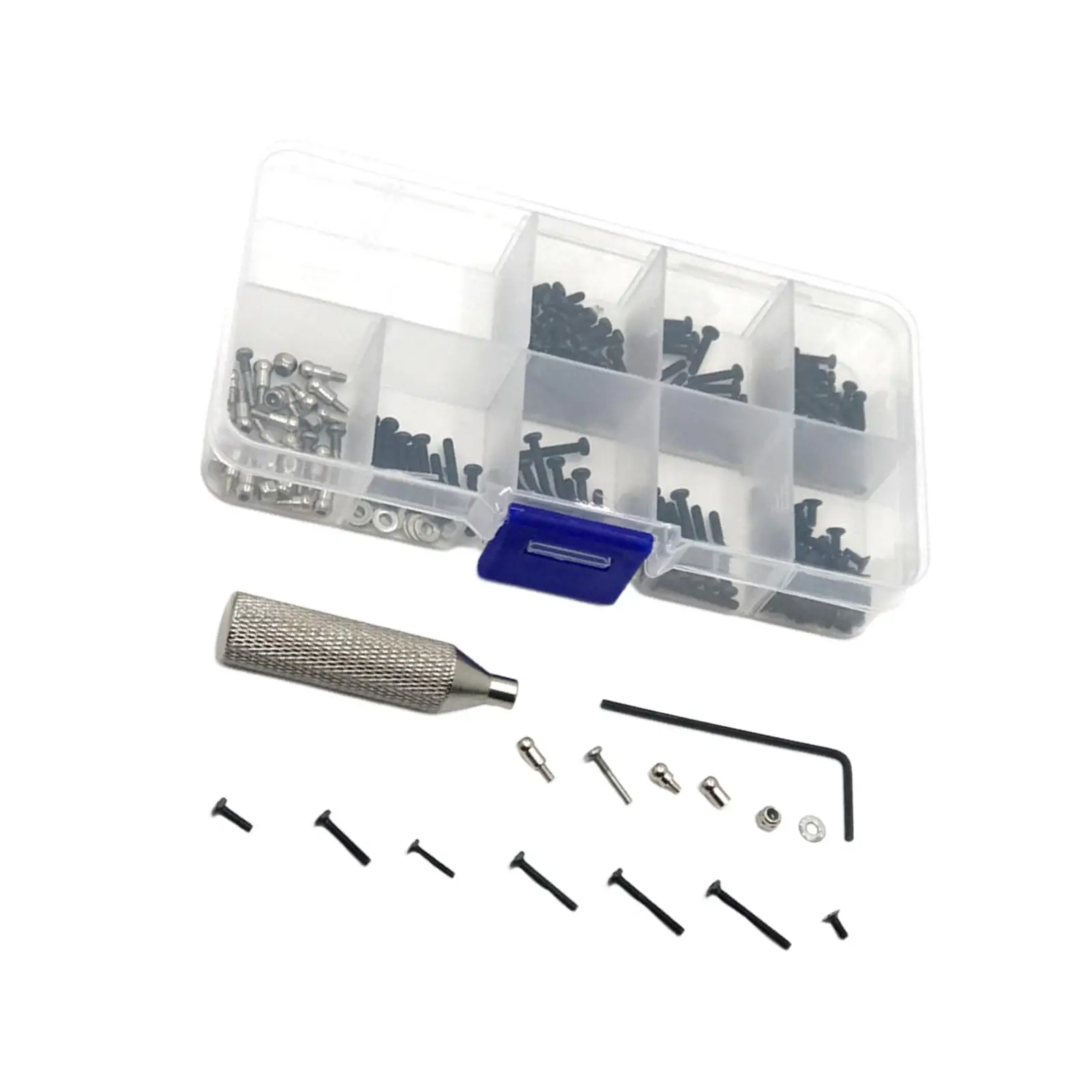 257 Pieces RC Screw Kit Assortment Set Tool for Wltoys K989 1/28 RC Car Model Accs