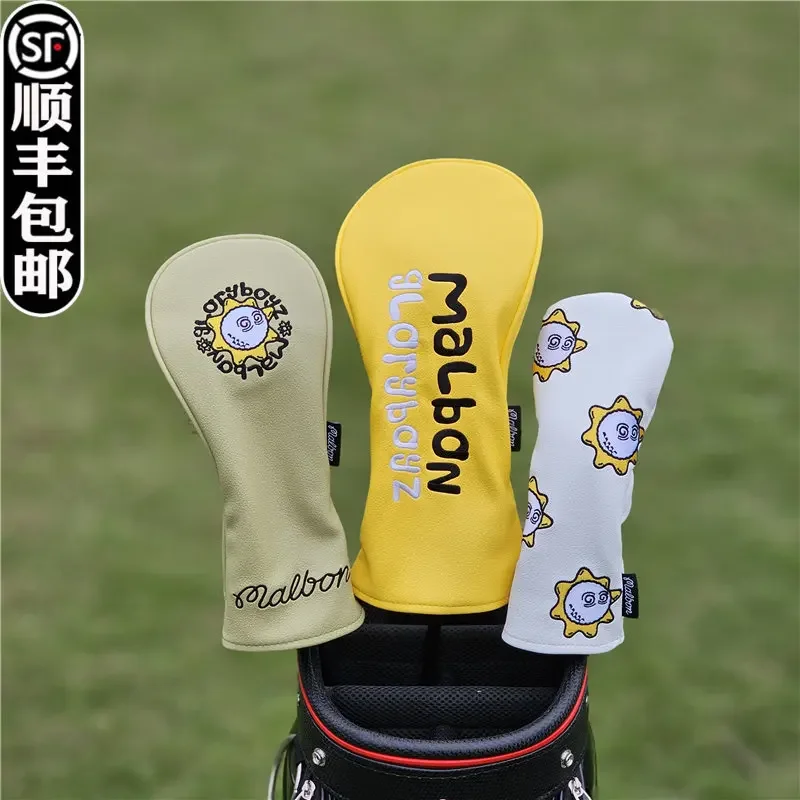 Exported to Japan and South Korea Sunflower bucket hat golf wooden club sleeve head cover hat , ball head protective  original