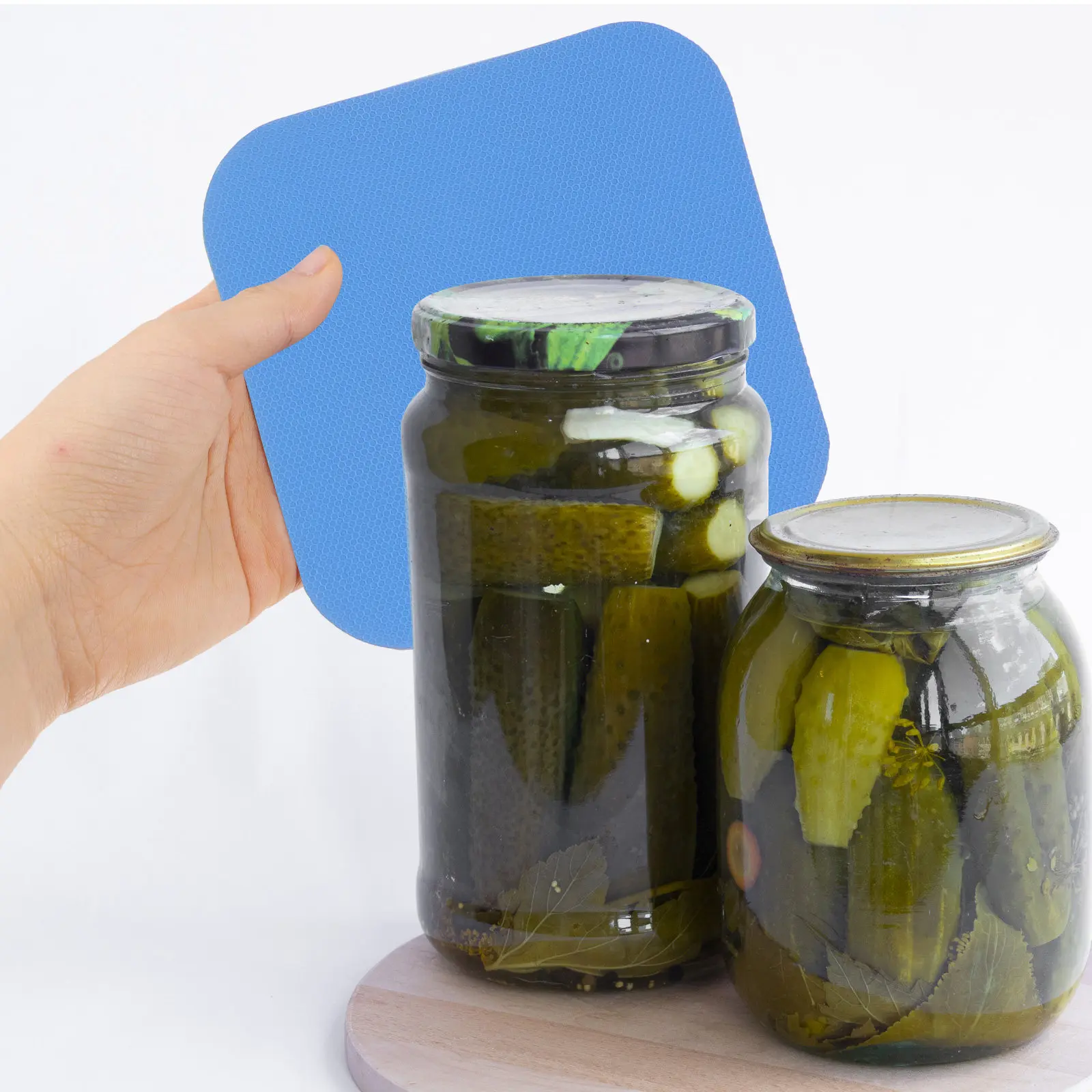 6Pcs Jar Lid Opener Gripper Pads Portable Rubber Anti Skid Bottle Opening Tools for Kitchen Utility Jar Opener