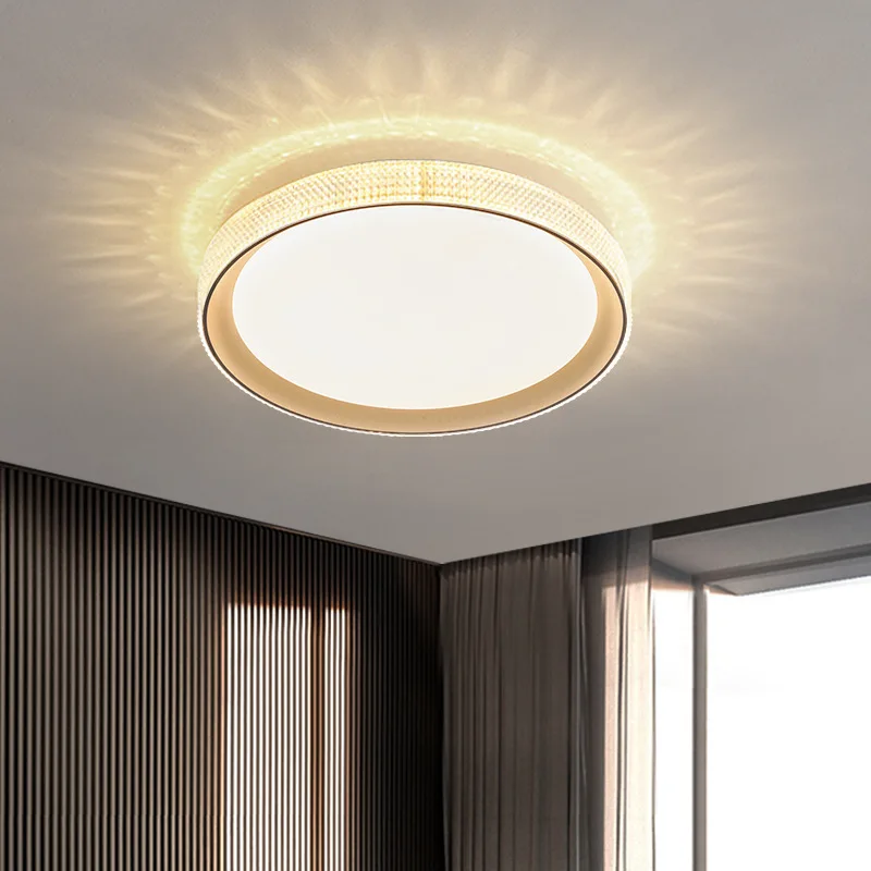 

Nordic Led Chandeliers Creative Round Circular Ceiling Lamp Bedroom Living Dining Room Indoor Lighting Golden Decor Ceiling Lamp