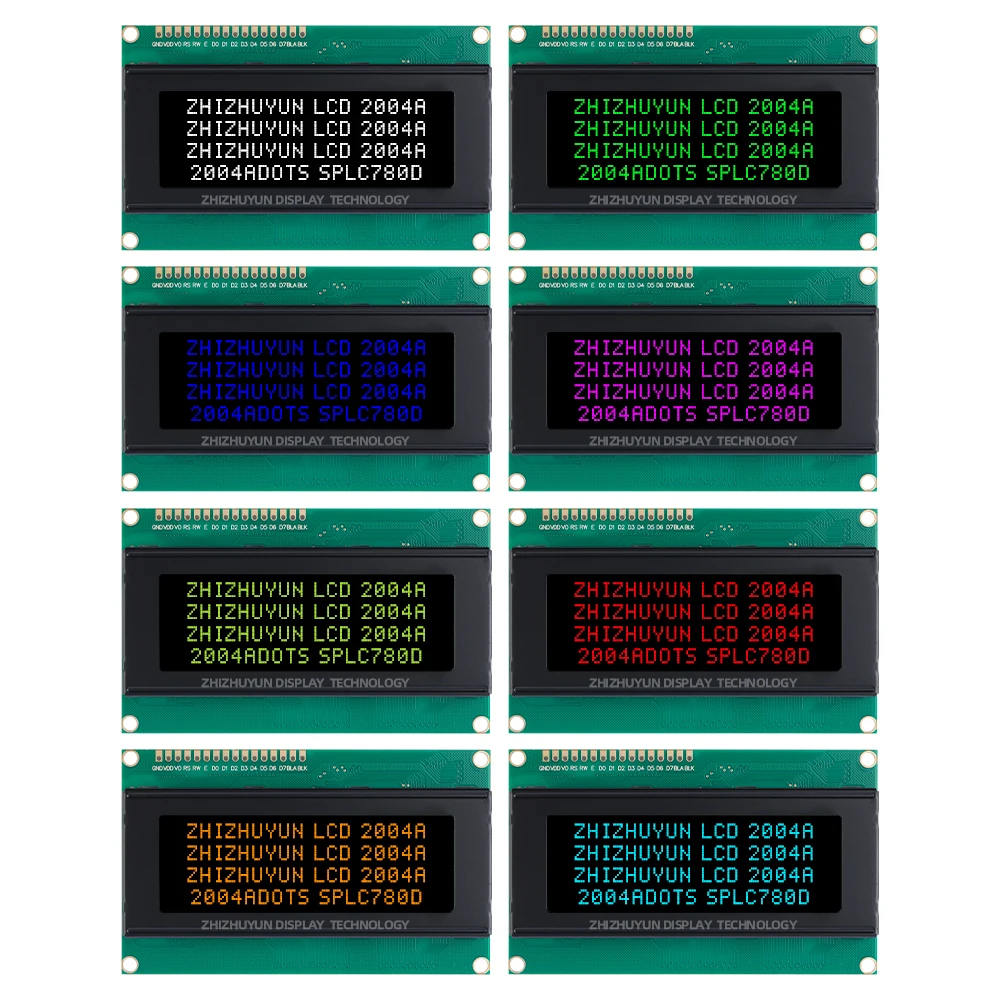 Imagem -06 - Display Lcd Screen Character Display Module Btn Filme Preto Fonte Vermelha 5v 2004a Fornecimento Direto da Fábrica