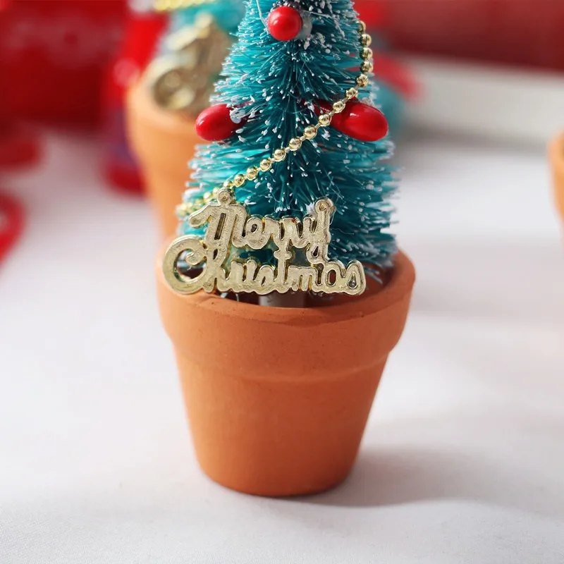 دمية 1:12 دمية منزل صغير باب فناء شجرة عيد الميلاد الفخار الديكور نموذج BJD مهرجان اكسسوارات الديكور #3