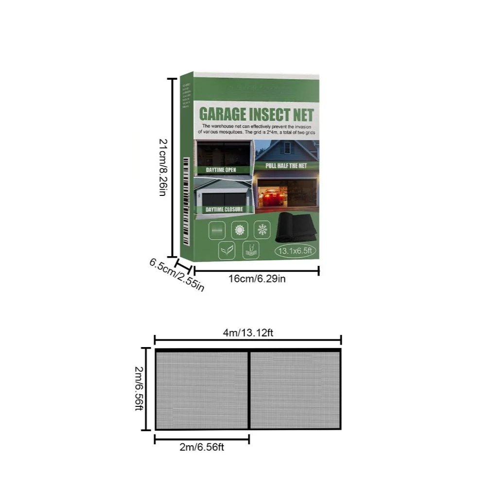Easy Installation Screen Panel Insect Barrier Door Garage Screen Doors Easy Installation System Fine Mesh Design