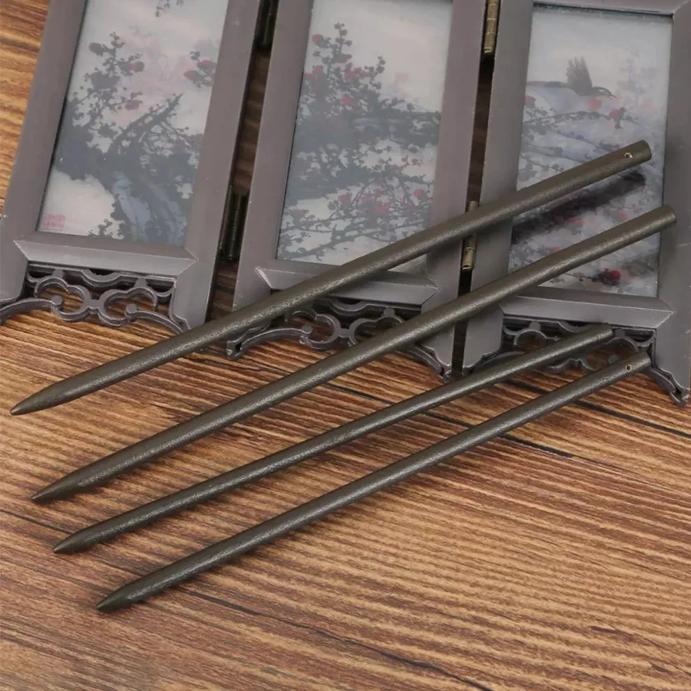 إكسسوارات الشعر الصينية الكلاسيكية لصنع دبوس الشعر الخشبي البسيط قاعدة فارغة عصا الشعر DIY بها بنفسك إكسسوارات دبوس الشعر