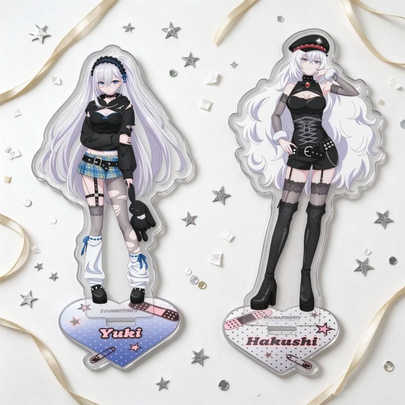 Acrylic Stand Model Plate Keychain Anime Game Playing Death Games to Put Food on the Table 15CM Yuki,Hakushi,Airi,Beniya Gifts