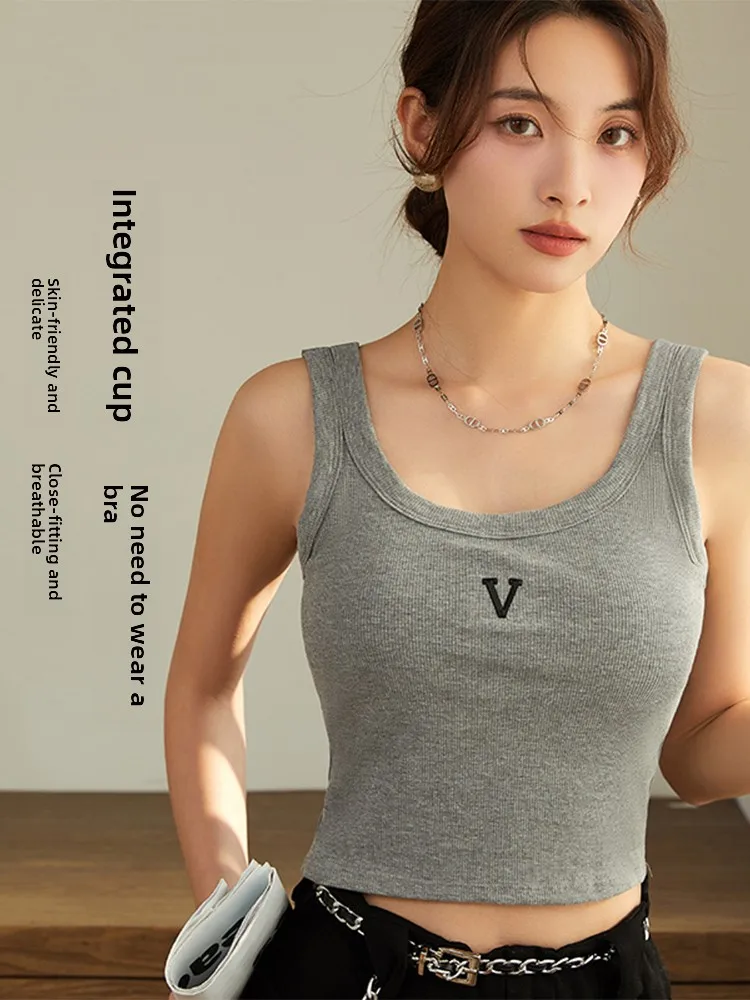 Women's Sporty Sleeveless Vest Climbing Base Layer Anti-Light Walking Fashion One-Piece Thin Cotton Polyester Blend Summer