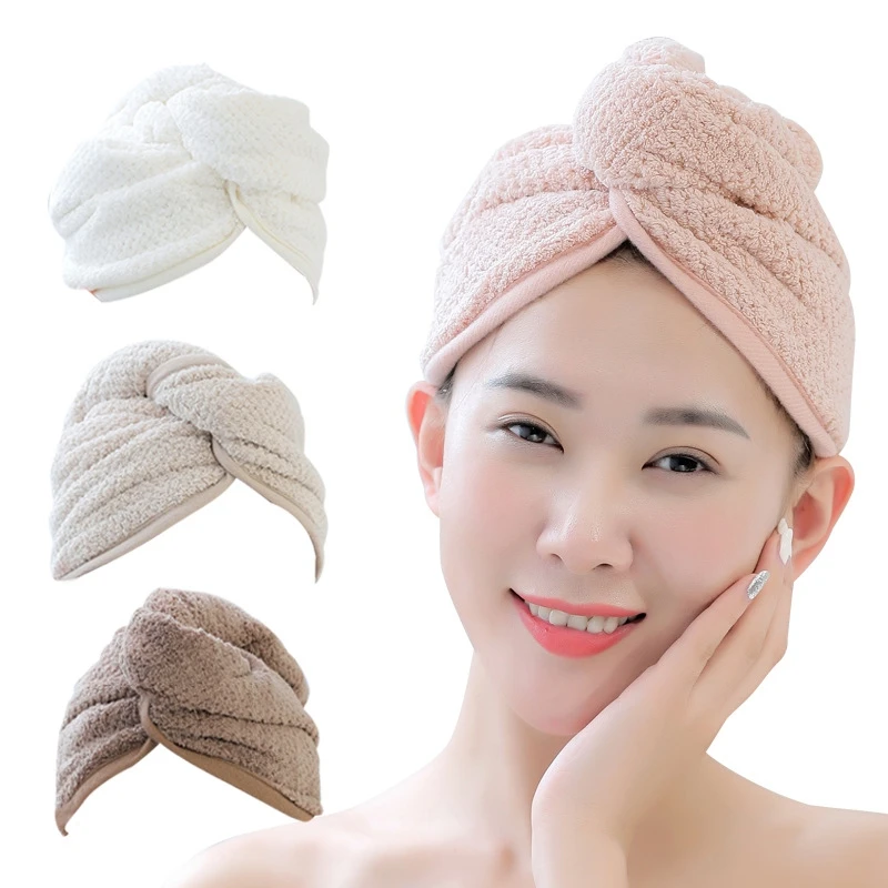 Quick Dry Hair Wrap Towel Wraps Smooth Wet Soft Absorbent Bath Tight Loop No Shedding Beauty Health Microfiber Skin Care Tools