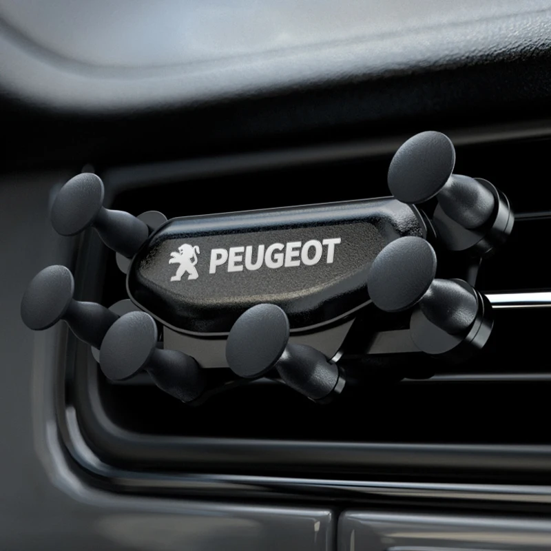 حامل هاتف السيارة المحمول تنفيس الهواء جبل حامل لا حامل هاتف الخليوي المغناطيسي لبيجو 206 207 307 3008 2008 308 408 508 301 208