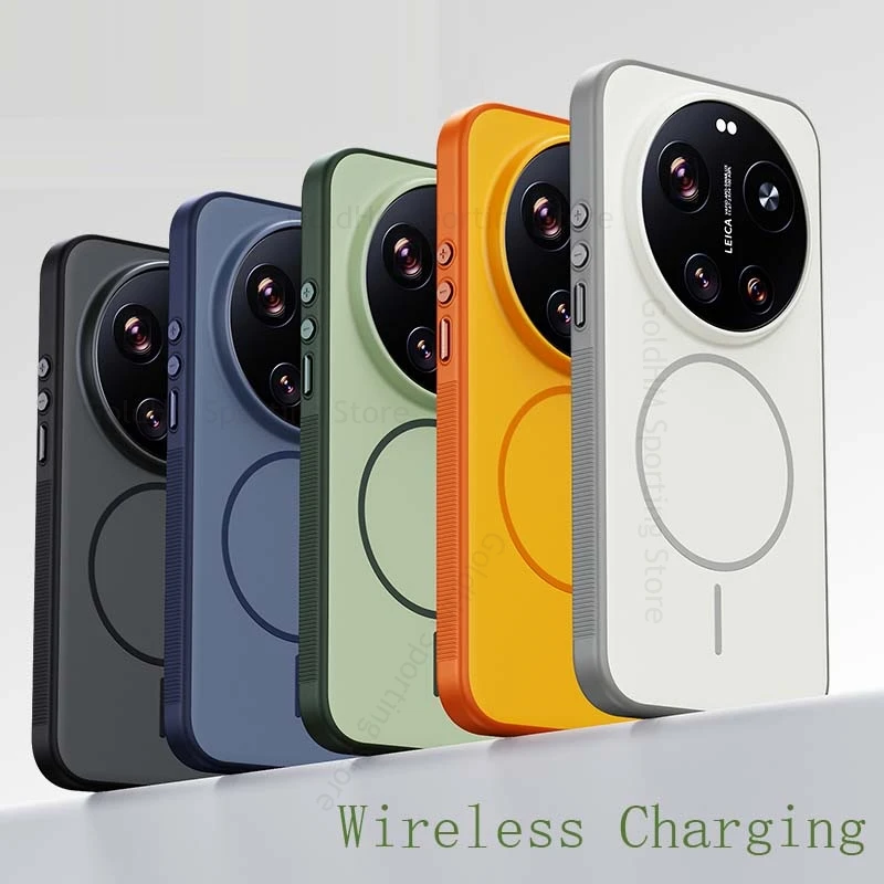 

Skin Feel For Magsafe Shockproof Case For Xiaomi 17 Ultra Mi 17 Pro Wireless Magnetic Cover For Redmi K90 Pro Max Poco F8 Ultra