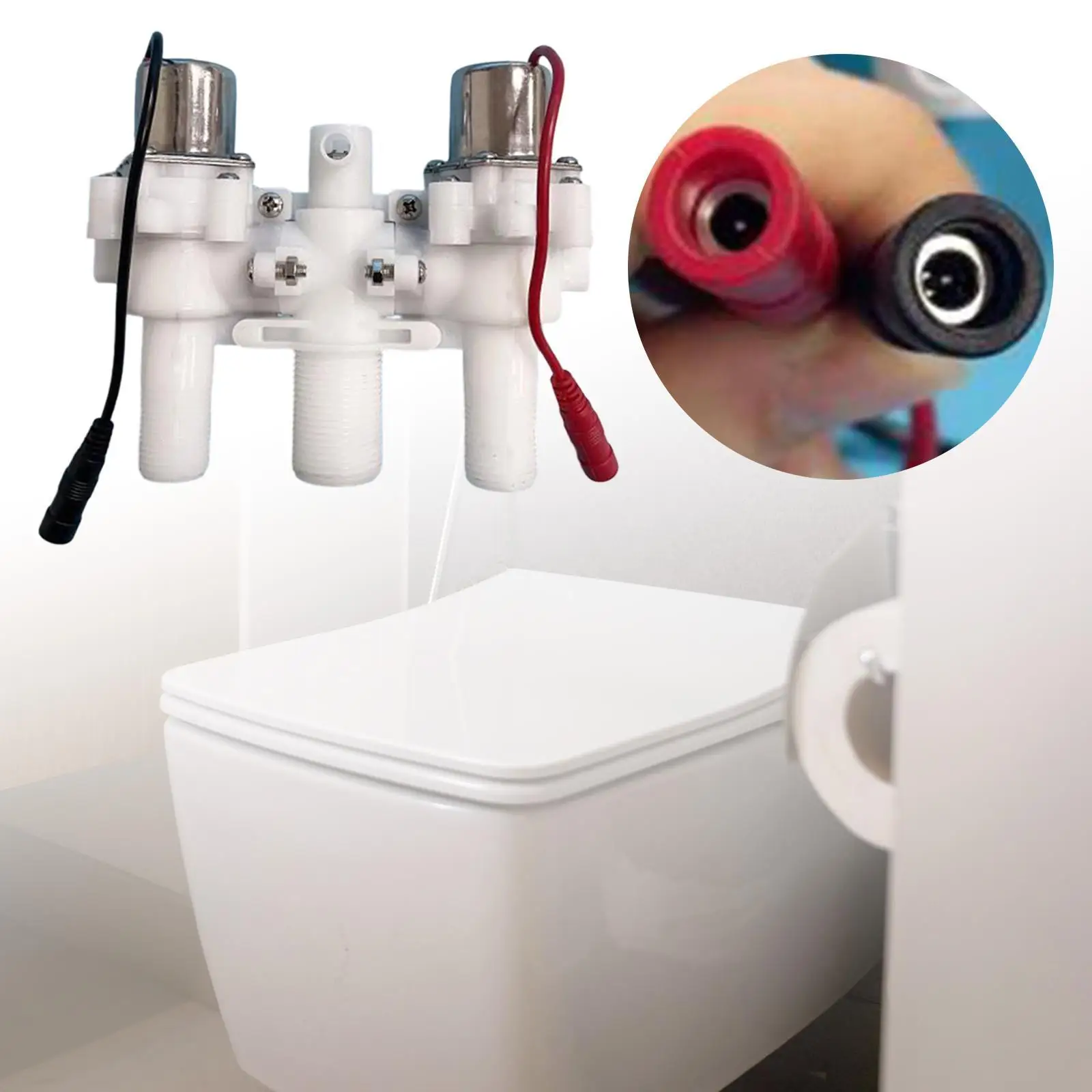 Intelligent Toilet Solenoid Valve Replacement Pulse Flushing Plastic Accessory for Tankless Toilet Maintenance