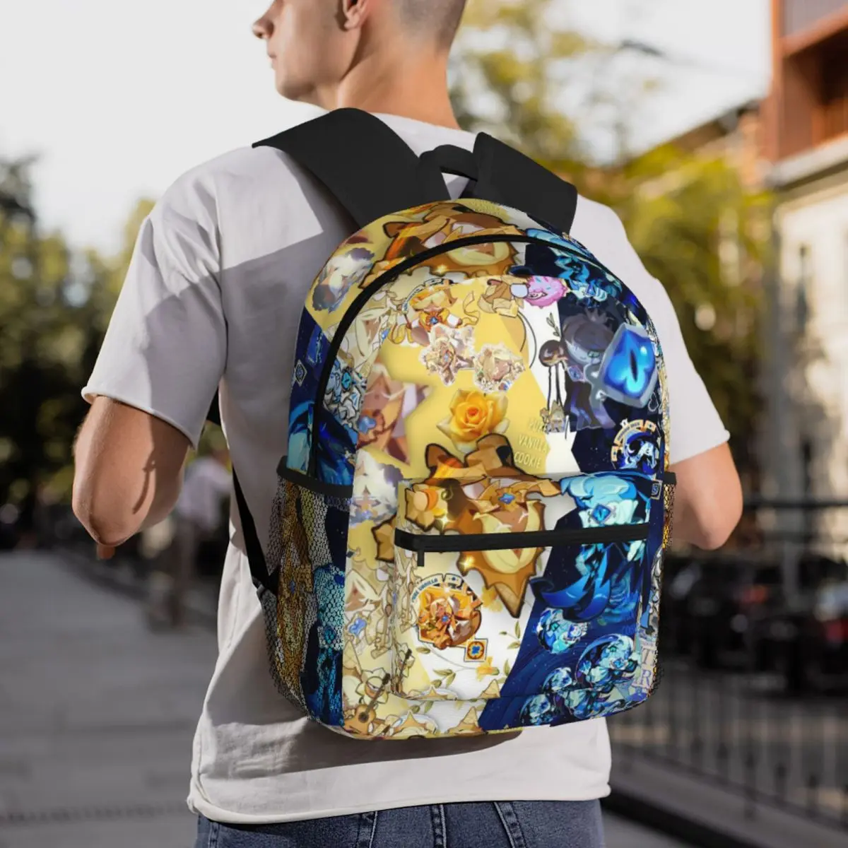 Shadow Milk Cookie Run Kingdom Cute Cartoon Anime Backpack Daypack Large Capacity Kids BookBag School Bag Shoulder Bags