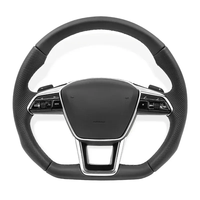 

For Audi A3 A4 A5 A6 A7 B9 S8 R8 C8 RS3 RS5 RS6 RS7 Q3 Q4 Q5 Q6 Q7 Q8 New Upgraded Flat Bottom Steering Wheel