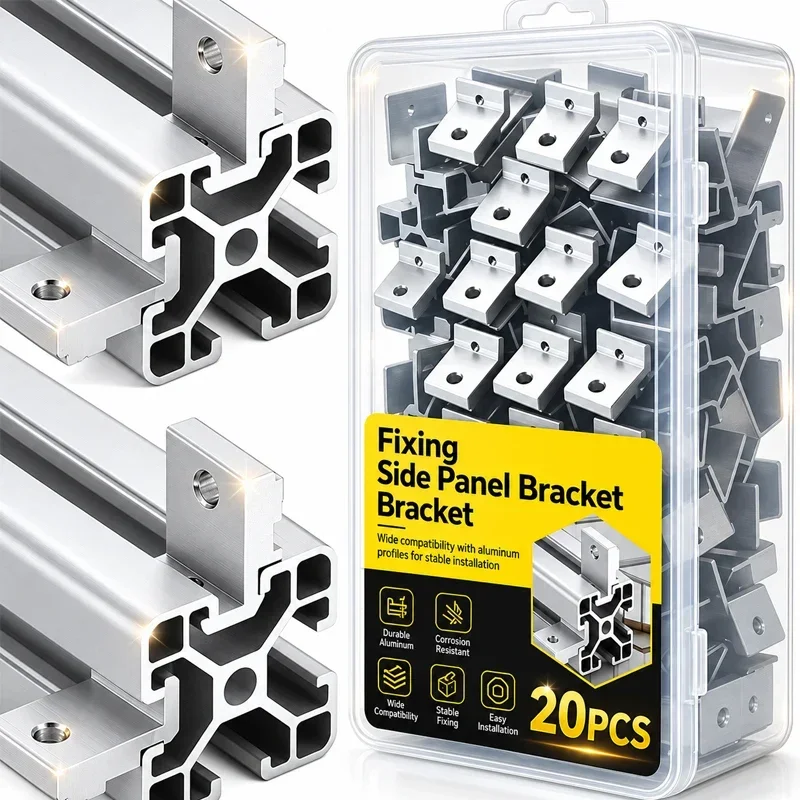 20/1Pcs Fixing Side Panel Bracket Accessories 2020 3030 4040 Fixing Parts for Machine Frame Construction Components Supplies