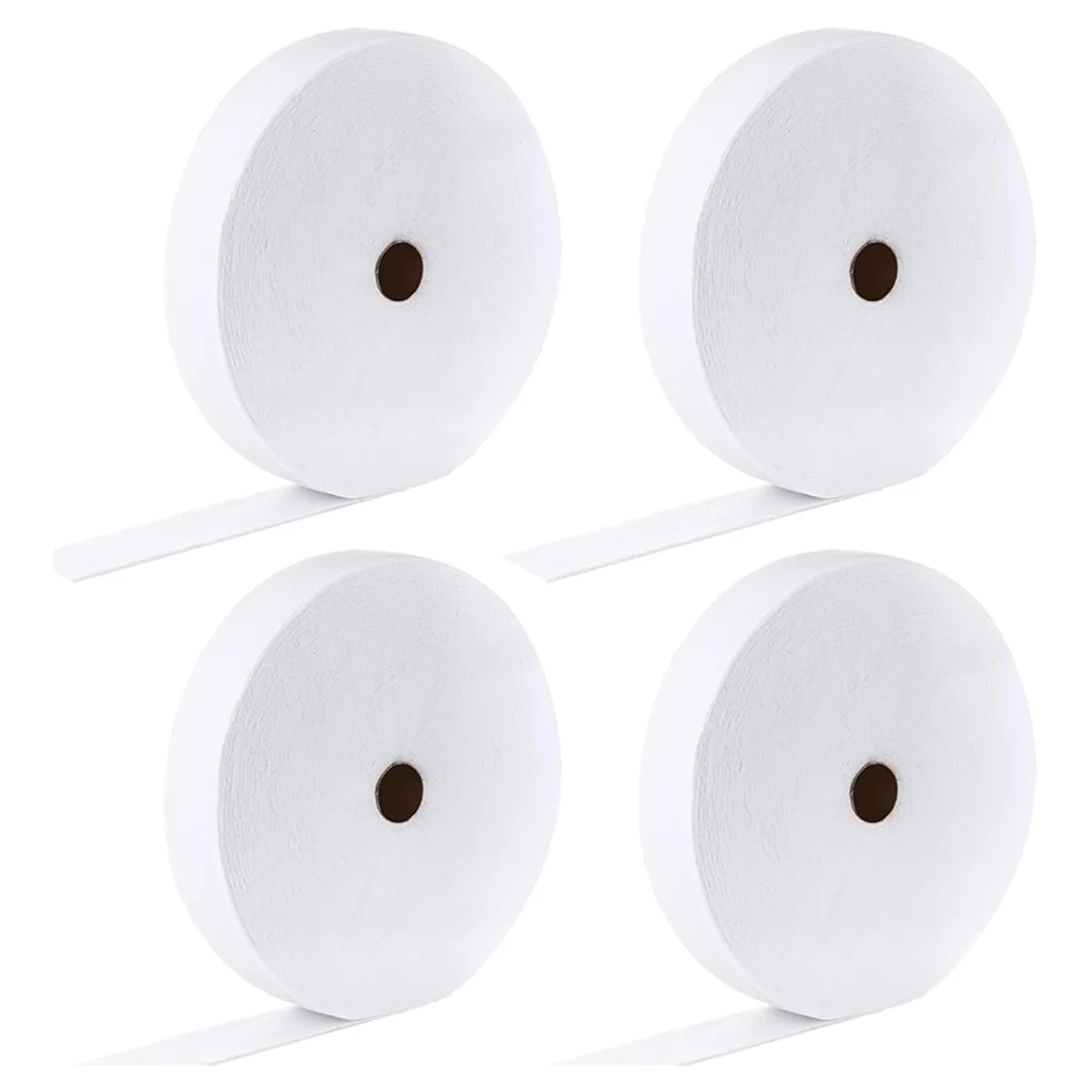 AT13 4 Rolls JellyRoll Batting Strip 2 1/4 Inch Total 200 Yards Cotton Blend Batting on A Roll, Flexible for JellyRoll Rugs