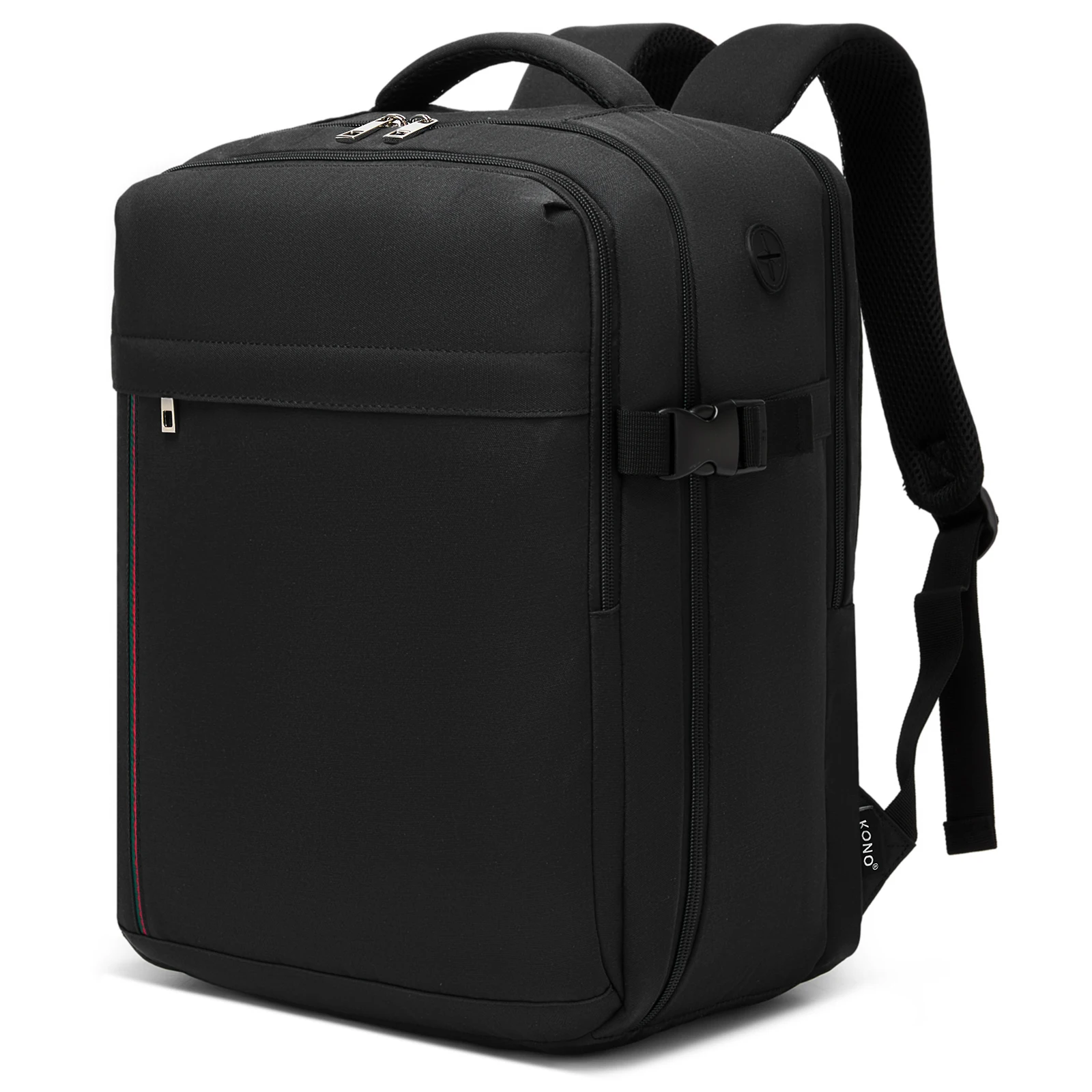 KONO Ryanair & Eurowings Handgepäck-Rucksack 40x30x20 cm 24L 500g mit USB-Ladeanschluss – Detail 12