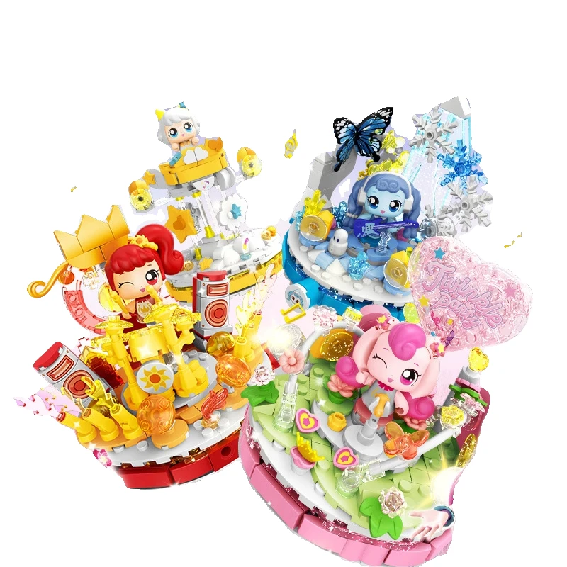 SEMBO 콘서트 빌딩 블록 조립 모델 소녀 크리 에이 티브 DIY 수공예 어린이 생일 선물 장난감 데스크탑 장식 퍼즐