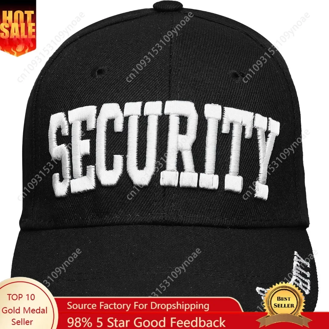 

Security Embroidered Baseball Cap Mans Womens Cotton Trucker Hat Outdoor Activies Dad Snapback Hats Unisex Fit Adjustable