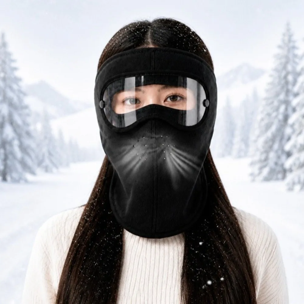 Mask Soft Winter Cycling Mask Windproof Full Face Cover Thickened Breathable Goggles Mask Cold Weather