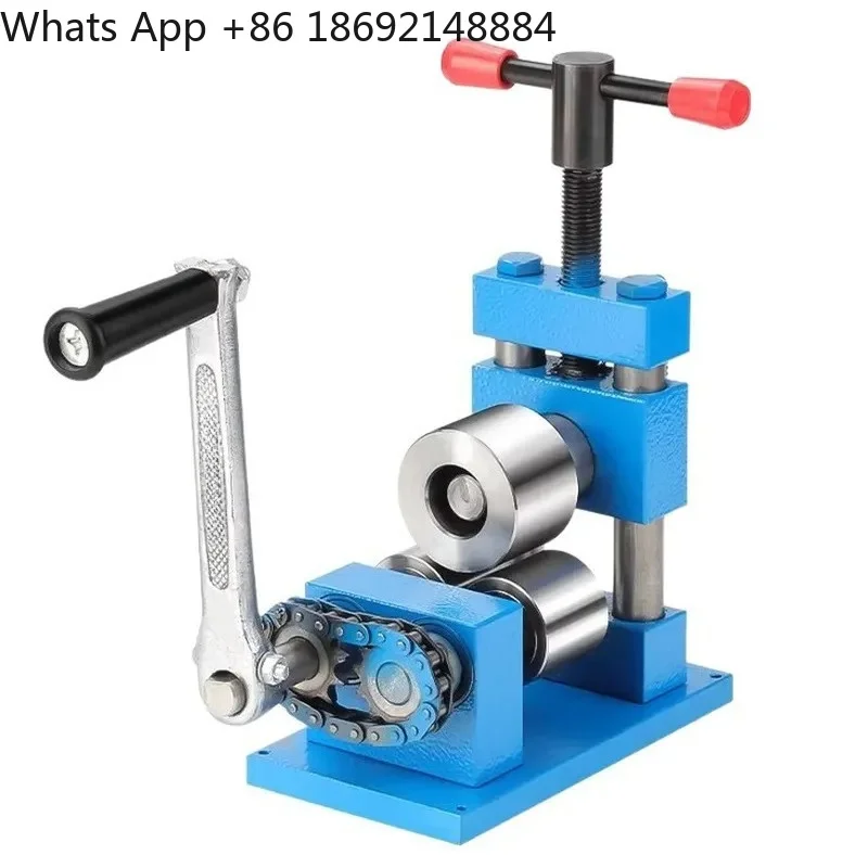 Manual Bending Machine for Gold Silver Copper Ring Bracelet Rolling Welding Point Flattening Jewelry Processing Small Gold