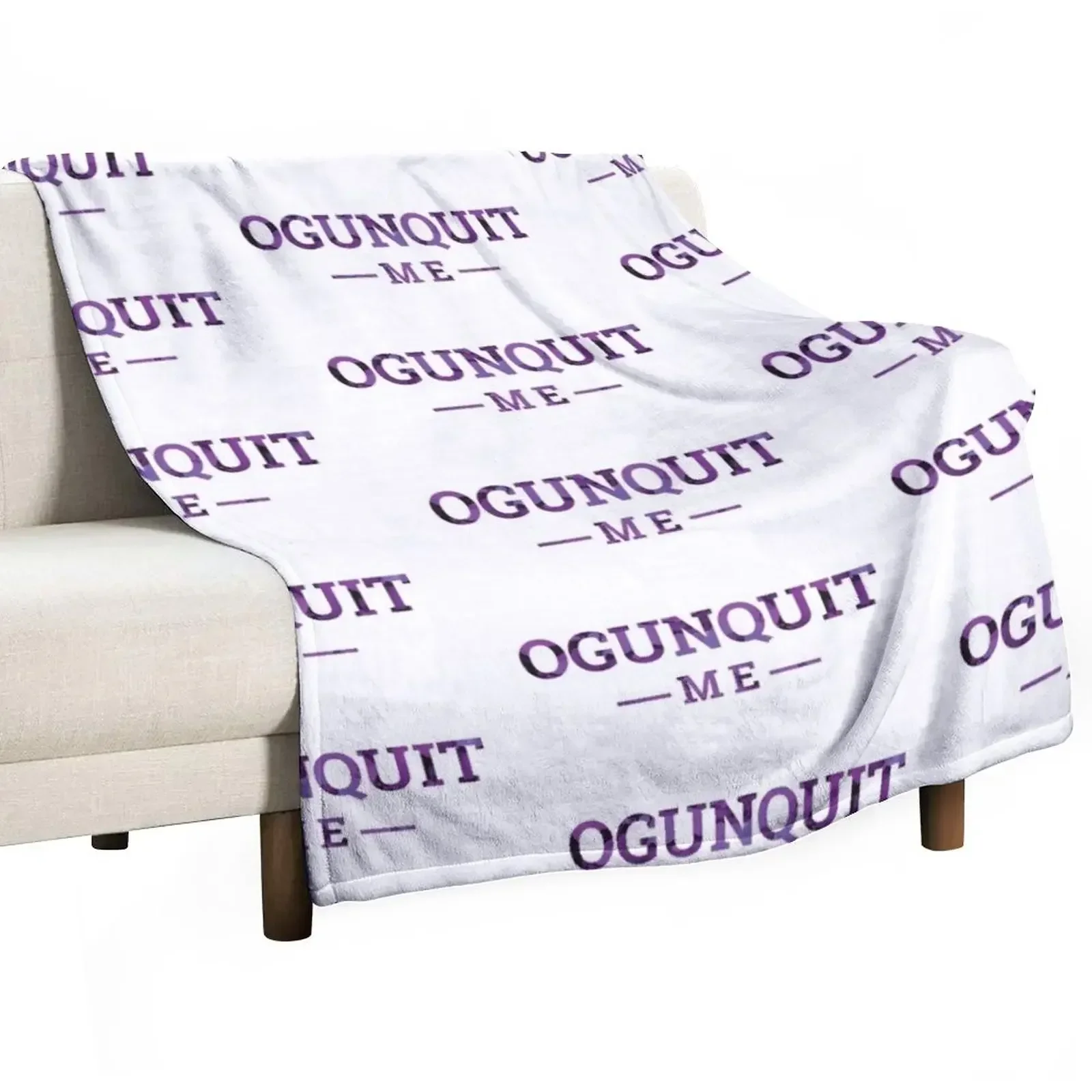 

Ogunquit, ME Alcohol Ink Throw Blanket Cute Softest Flannel Fabric for sofa Blankets