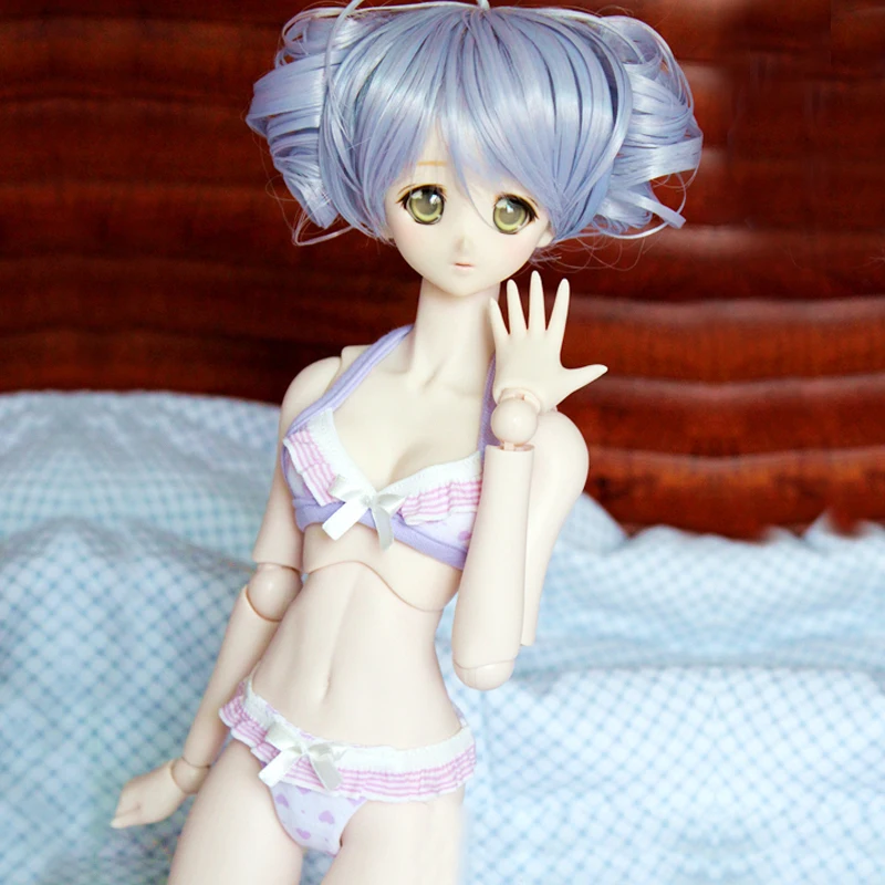 D04-A664 children handmade toy 1/3 MSD MDD Doll BJD/SD GSC doll Accessories purple heart bikini swimsuit underwear 2pcs/set