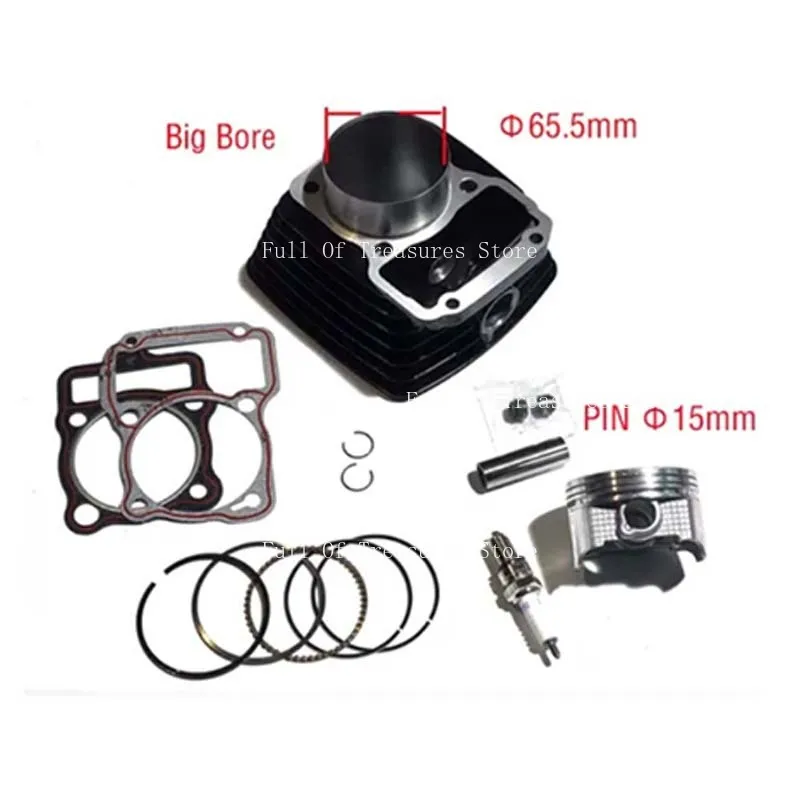 

Motorcycle Cylinder Suitable for Italika Ft125 Ft150 Rt180 Cylinder Diameter 65.5mm Sleeve Piston
