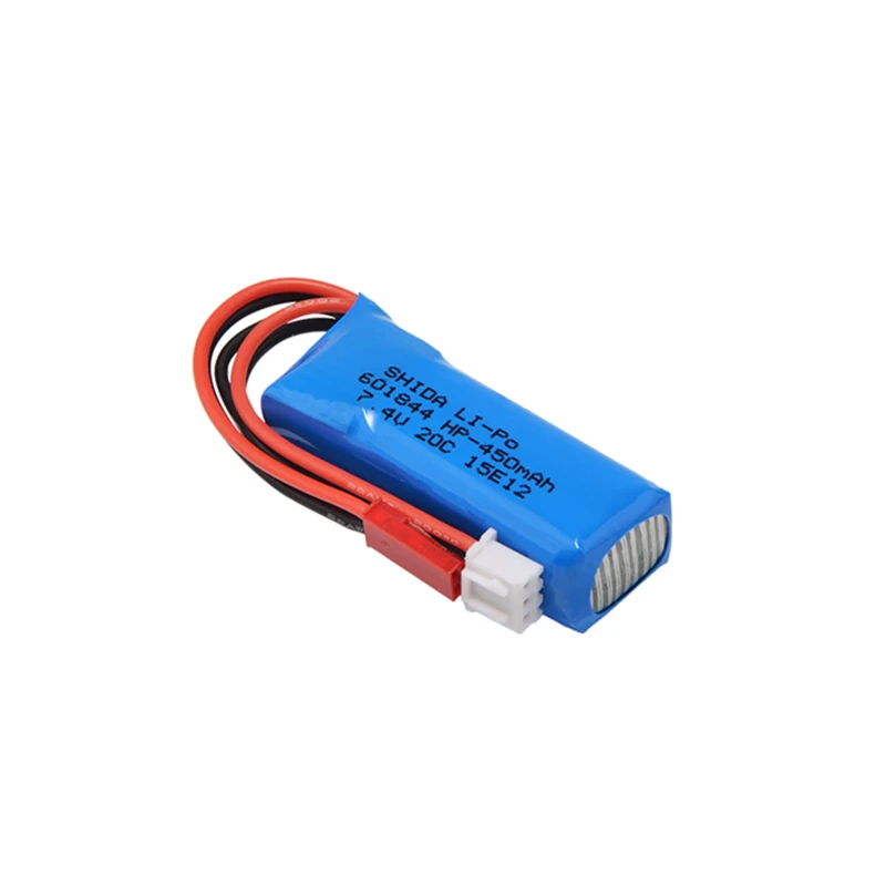 450mAh lipo Battery for WLtoys XK A280 A300 A160 RC Aircraft  K969 K989 RC 7.4v Rechargeable Battery Spare Parts