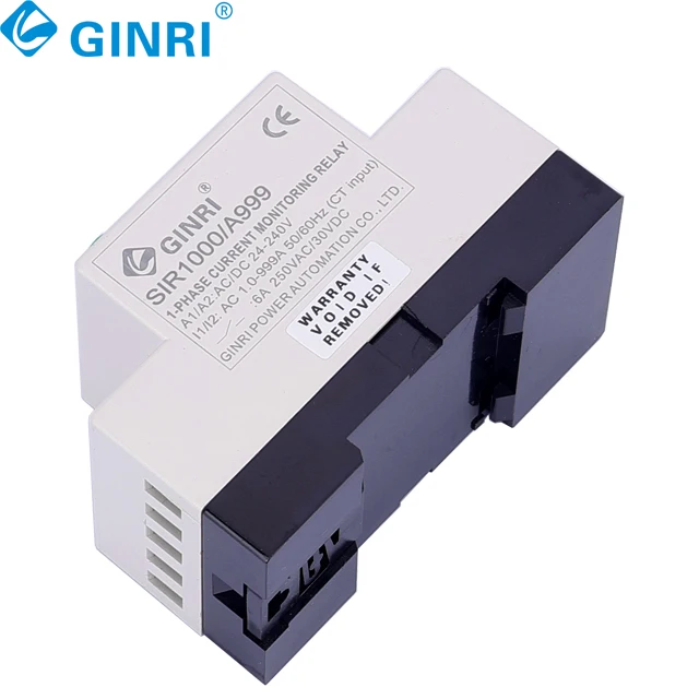 GINRI SIR1000/A999 Adjustable LCD Digital Display Current Monitoring Relays