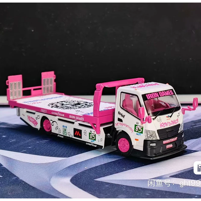 TimeMicro 1:64 coccinelle H300 lune oeil plat transport remorque ensemble série Simulation alliage voiture modèle jouets